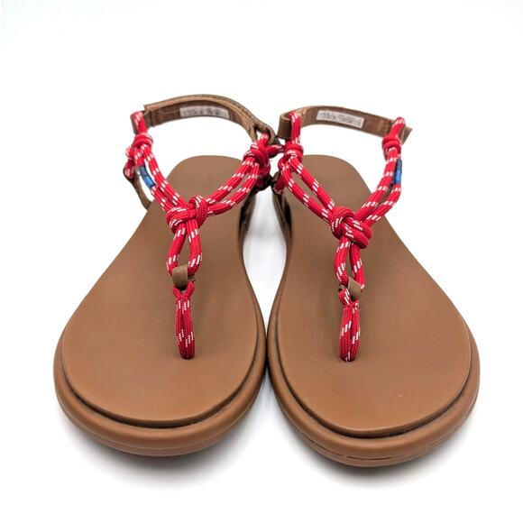 Sperry Isla T-Bar Slingback Sandal Open Round Toe Women's Red Size US11 EU42.5 - Picture 2 of 12